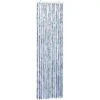 vidaXL Vliegengordijn 56x185 cm chenille zilverkleurig