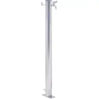 vidaXL Waterzuil rond 40 cm roestvrij staal