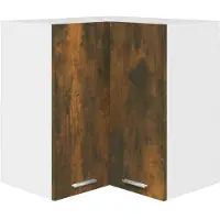 vidaXL Hanghoekkast Lyon 57x57x60 cm bewerkt hout gerookt eikenkleurig