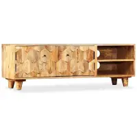 vidaXL Tv-meubel 118x35x40 cm massief mangohout