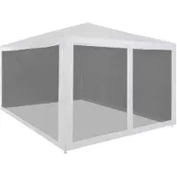 vidaXL Partytent met 4 gaaswanden, 4 x 3 meter