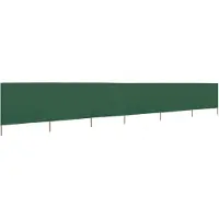 vidaXL Windscherm 6-panelen 800x80 cm stof groen