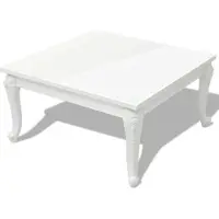 vidaXL Salontafel 80x80x42 cm hoogglans wit