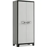 Keter Titan Hoge Kast - 4 Planken - 80x44x182cm - Zwart/Grijs