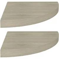 vidaXL Hoekschappen zwevend 2 st 35x35x3,8 cm MDF eikenkleurig
