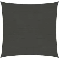vidaXL Zonnezeil 160 g/m² 3x3 m HDPE antracietkleurig