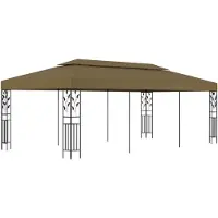 vidaXL Prieel 180 g/m² 6x3 m taupe