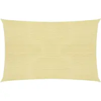 vidaXL Zonnezeil 160 g/m² 2,5x3 m HDPE beige