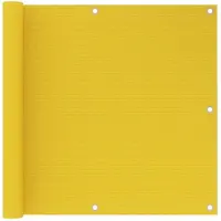 vidaXL Balkonscherm 90x600 cm HDPE geel