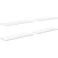 vidaXL Wandschappen zwevend 4 st 120x23,5x3,8 cm MDF hoogglans wit