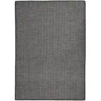 vidaXL Buitenkleed platgeweven 140x200 cm grijs