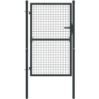 vidaXL Tuinhek van gaas gegalvaniseerd staal 100x125 cm grijs