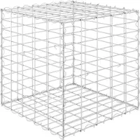 vidaXL Lit surélevé cube à gabion Fil d'acier 50x50x50 cm145650