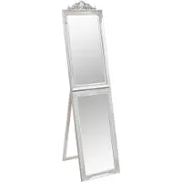 vidaXL Spiegel vrijstaand 50x200 cm zilverkleurig