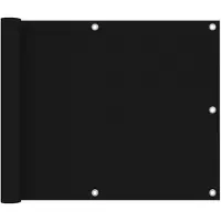 vidaXL Balkonscherm 75x500 cm oxford stof zwart
