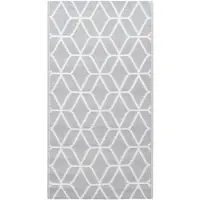 vidaXL Buitenkleed ARAKIL 190x290 cm PP grijs