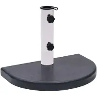 vidaXL Parasolvoet 40x28x4 cm graniet zwart