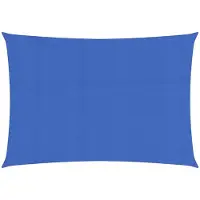 vidaXL Zonnezeil 160 g/m² 2x4 m HDPE blauw