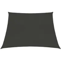 vidaXL Zonnezeil 160 g/m² 3/4x3 m HDPE antracietkleurig