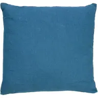Dutch decor - LINN - Sierkussen 45x45 cm - 100% linnen - effen kleur - Provincial Blue - lichtblauw