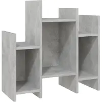 vidaXL Bijzetkast 60x26x60 cm bewerkt hout betongrijs