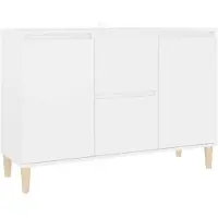 vidaXL Dressoir 101x35x70 cm bewerkt hout wit