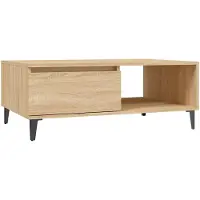 vidaXL Salontafel Sonoma-eik, 90x60x35 cm, houtvezel
