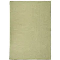 vidaXL Buitenkleed platgeweven 140x200 cm groen
