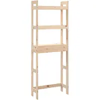 vidaXL Toiletrek 63x26x171 cm massief grenenhout