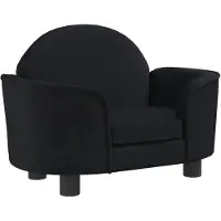 DKD Home Decor Hondenmand 66x40x45 cm fluweel zwart