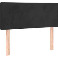 vidaXL Hoofdbord 90x5x78/88 cm fluweel zwart