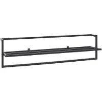 vidaXL Handdoekenrek 95x25x22 cm ijzer zwart