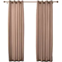 Larson - Velvet Gordijnen - 1.4m x 2.5m - Ringen - Roze
