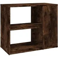 vidaXL Bijzetkast 60x30x50 cm bewerkt hout gerookt eikenkleurig