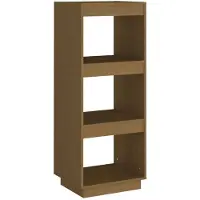 vidaXL Boekenkast/kamerscherm massief grenenhout honingbruin