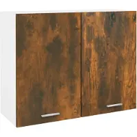 vidaXL Bovenkast Lyon 80x31x60 cm bewerkt hout gerookt eikenkleurig