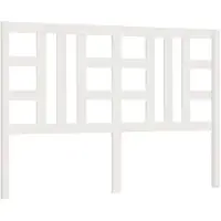 vidaXL Hoofdbord 156x4x100 cm massief grenenhout wit