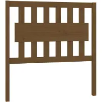 vidaXL Hoofdbord 95,5x4x100 cm massief grenenhout honingbruin