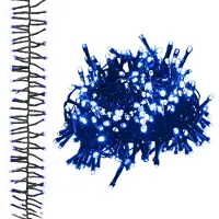 vidaXL Lichtslinger cluster met 1000 LED's blauw PVC