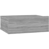 vidaXL Nachtkastje zwevend 40x30x15 cm bewerkt hout grijs sonoma eiken