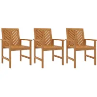 vidaXL Tuinstoelen, 3 stuks, massief acaciahout