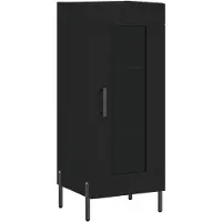 vidaXL Dressoir 34,5x34x90 cm bewerkt hout zwart