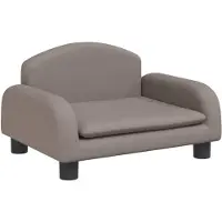 vidaXL Kinderbank 50x40x30 cm stof taupe