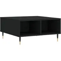 vidaXL Salontafel, zwart, 60x60x30 cm, houtvezel
