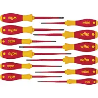 Wiha 3201 K12 Schroevendraaierset VDE 12-delig Plat, Kruiskop Pozidriv, Kruiskop Phillips, Plus/minus, Binnen-Torx