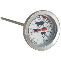 Benson RVS vleesthermometer analog 12 cm - Vleesthermometers