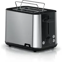 Ginza.se PurShine Broodrooster - 8 Bruiningsniveaus – Toastmeester - High-Lift Systeem - Broodjeswarmer - Ontdooien & Opwarmen - Zwart - Smart Roaster - Toaster