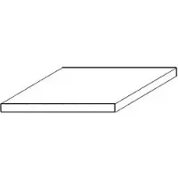 Aztek Platte weiss,15x30cm 0.75mm Dicke (2 stk)