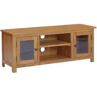 vidaXL Tv-meubel 110x35x44 cm massief eikenhout