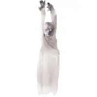 Funny fashion Hangpop 140cm met licht en geluid (wit)